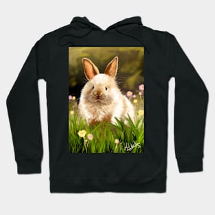 Bunny In Meadow Hoodie